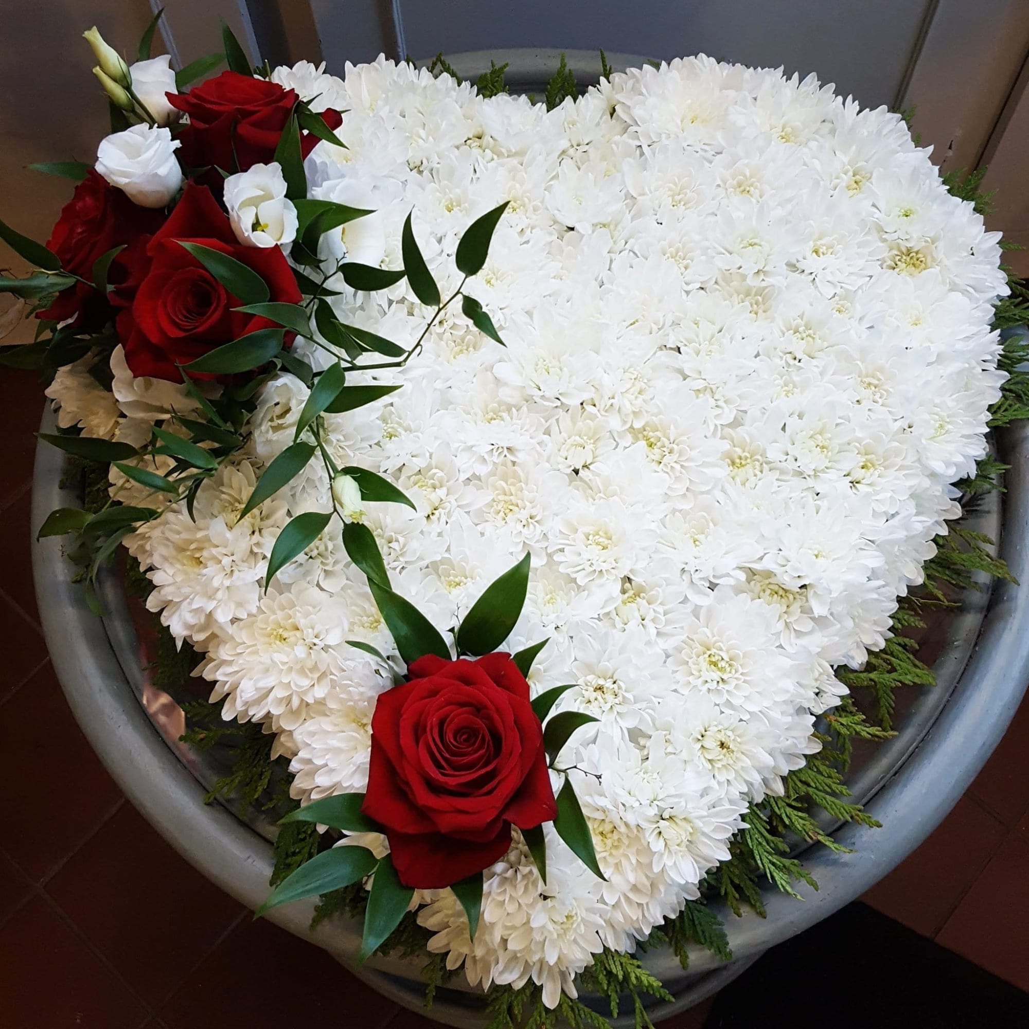 heart wreath sympathy flowers tipperary