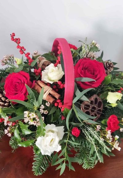 Christmas Basket Flowers Tipperary